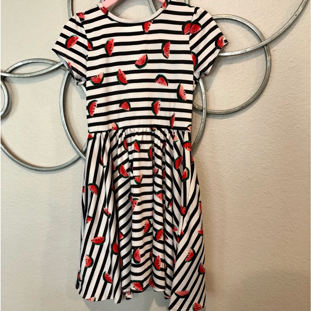 Dot Dot Smile dress, 3/4T, fair condition